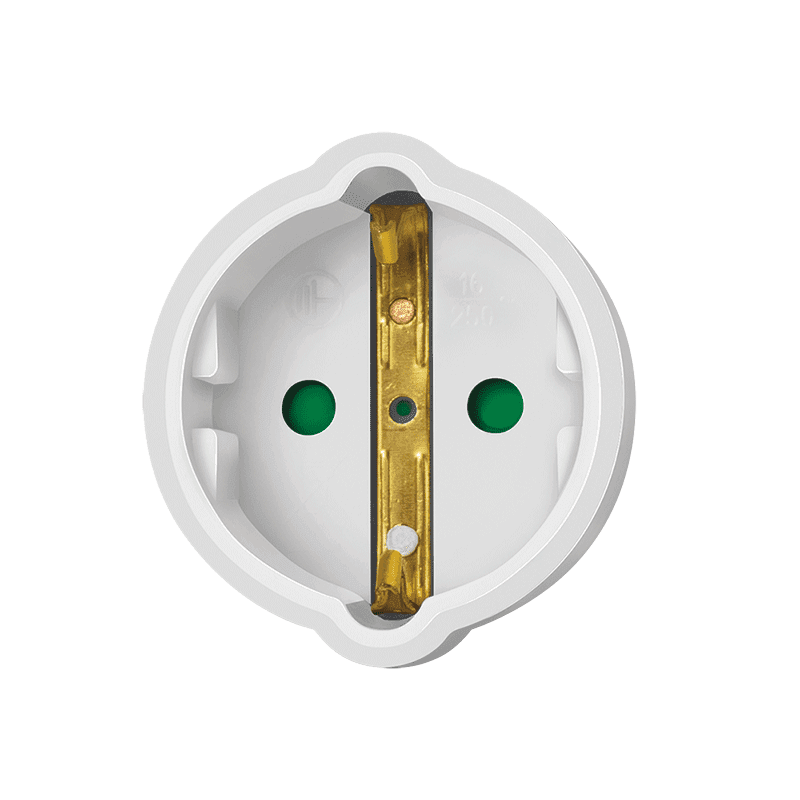 CABLU alimentare LOGILINK prelungitor, 10m, intrare Schuko (T) plug, iesire Schuko (M) plug 90 grade, 16A, 3500W, 3x1.5mm2, white, "LPS107" — miniatură