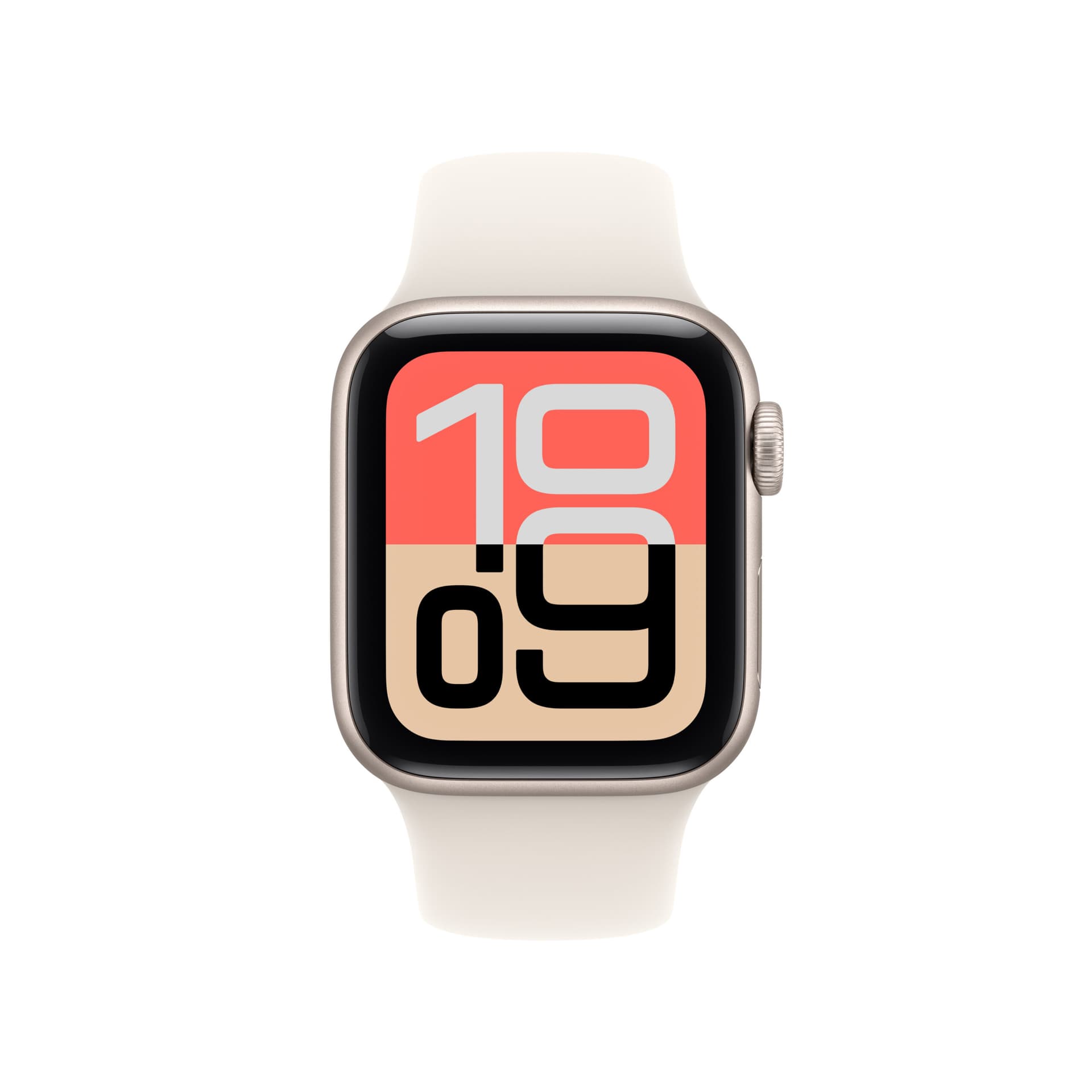 Smartwatch Apple Watch SE 3 (2025), GPS, 40mm, Ecran Retina LTPO OLED, Chip S10 cu Procesor Dual-Core, 64GB Flash, Wi-Fi, Bluetooth, Curea Sport Band M/L (Auriu) "MEH54MP/A" — miniatură