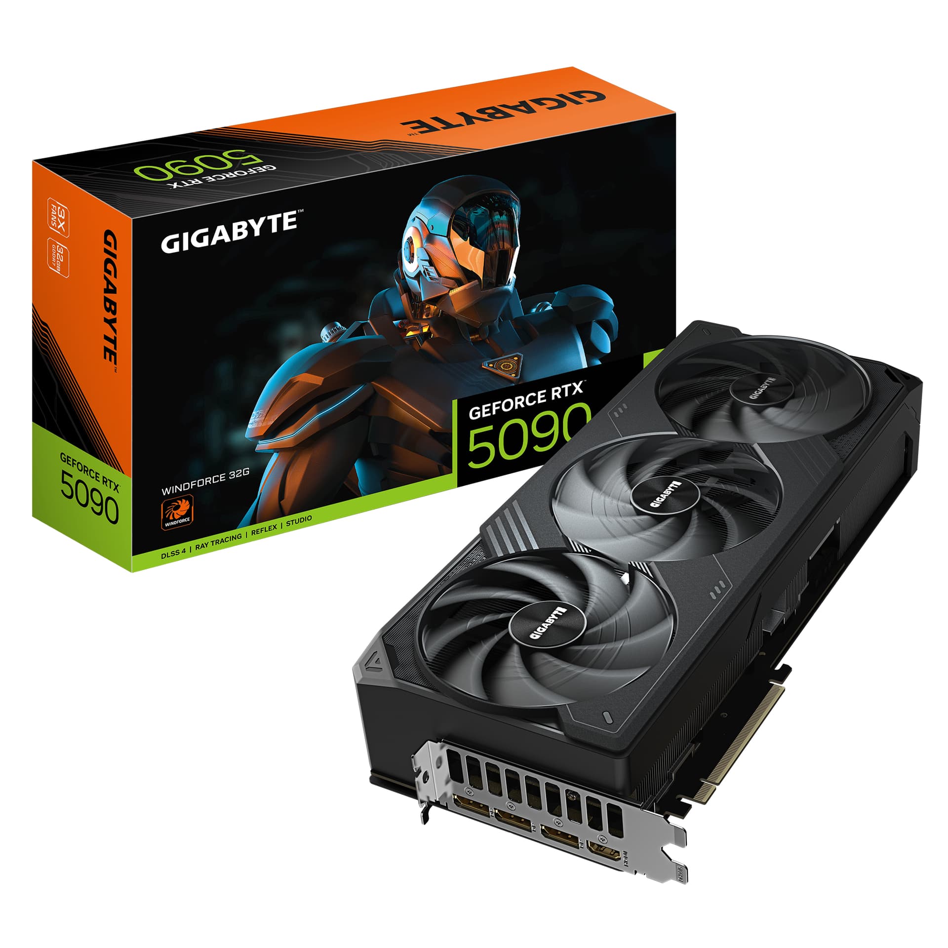Placa video GeForce RTX 5090 WINDFORCE 32G, 512 bit, Negru "N5090WF3-32GD"