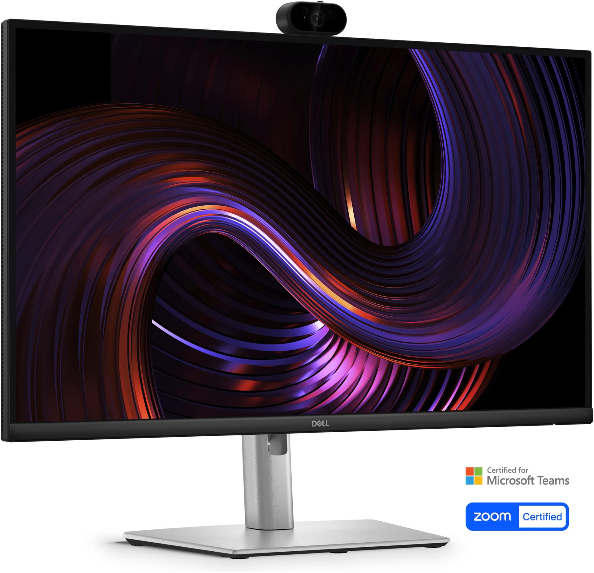 Dell Pro P 27 USB-C Hub Webcam Monitor - P2726DEV 27" QHD 2560x1440 at 100Hz, 99% sRGB (CIE 1931), 109 PPI, 16:9, IPS, AG, 300 cd/m2, 1500:1, 178/178, 5ms/8ms, HDMI, DP, USB A/B/C, RJ45, Swivel, Height, Pivot, Tilt "P2726DEV-05" — miniatură