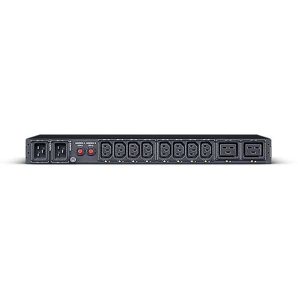 PDU CYBER POWER 1U pt. rack 19 inch, 8 prize IEC C13 + 2 IEC C19, intrare IEC, max 16 A, sistem management, "PDU44005" — miniatură