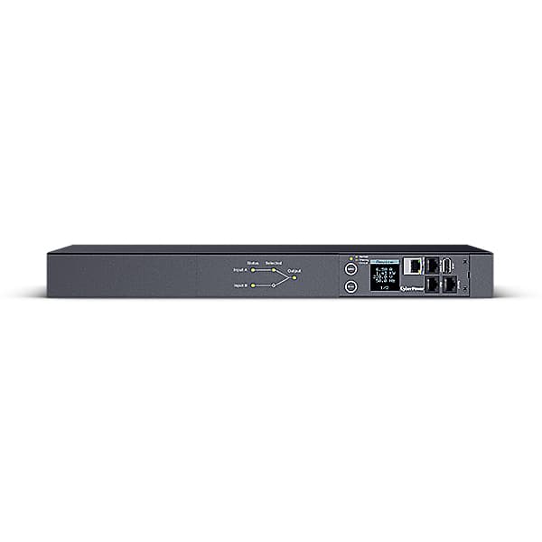 PDU CYBER POWER 1U pt. rack 19 inch, 8 prize IEC C13 + 2 IEC C19, intrare IEC, max 16 A, sistem management, "PDU44005" — miniatură