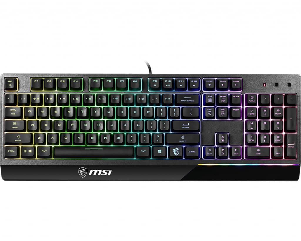 Tastatura Gaming MSI VIGOR GK30, iluminare RGB, USB (Negru) "S11-04US601-CLA" — miniatură