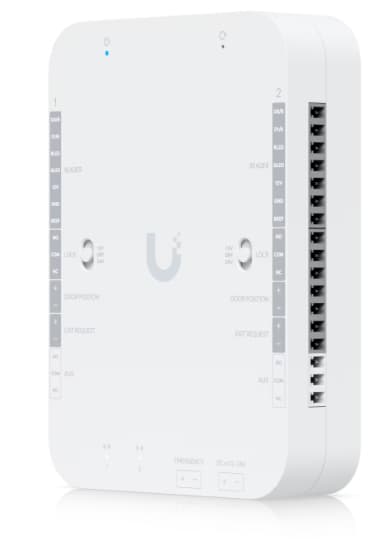 Ubiquiti UA-Retrofit-Hub-2 DC-powered hub that supports Wiegand and OSDP readers and provides entry and exit control for up to two doors "UA-RETROFIT-HUB-2" — miniatură