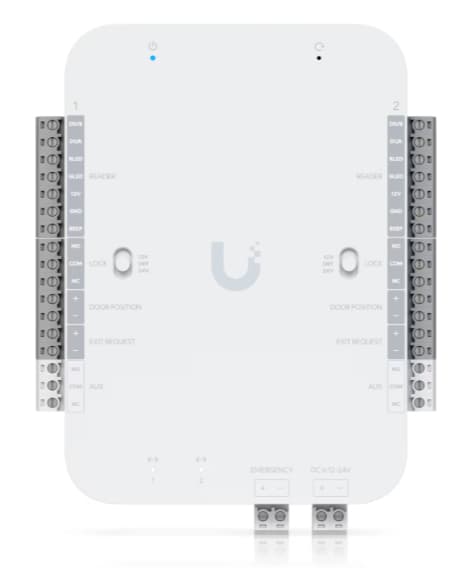 Ubiquiti UA-Retrofit-Hub-2 DC-powered hub that supports Wiegand and OSDP readers and provides entry and exit control for up to two doors "UA-RETROFIT-HUB-2"