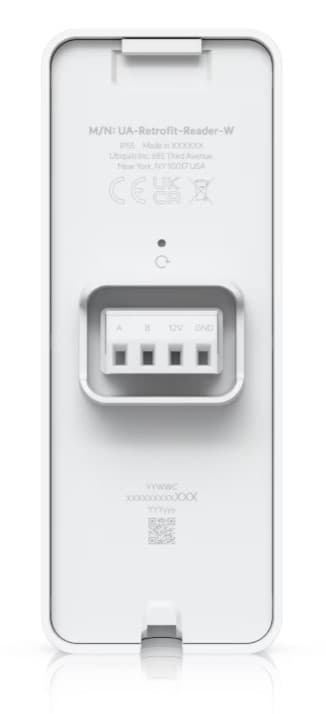 Ubiquiti UA-Retrofit-Reader-W Indoor/outdoor OSDP reader with NFC Card and Touch Pass support, compatible with the UniFi Retrofit Hub using existing cabling, White "UA-RETROFIT-READER-W" — miniatură