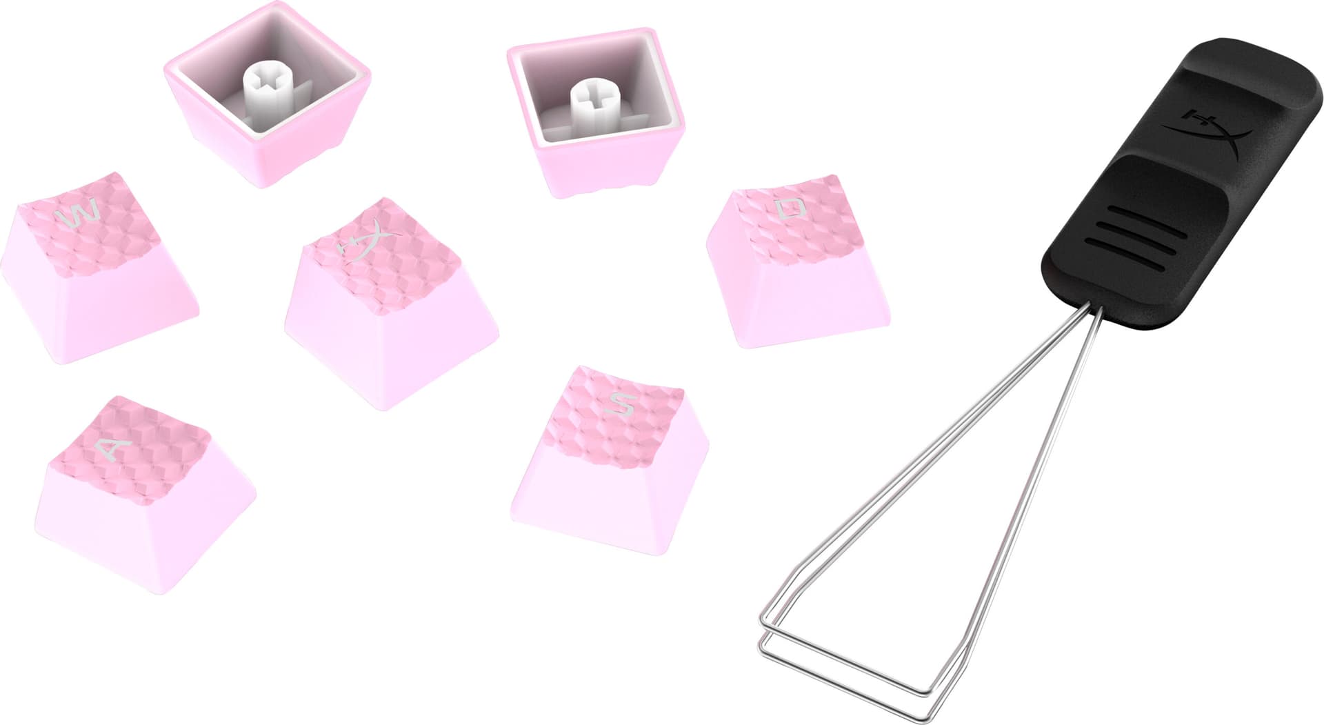 Tastatura Gaming Keycaps Full set, HyperX Pudding, US Layout, Pink "519U0AA" — miniatură