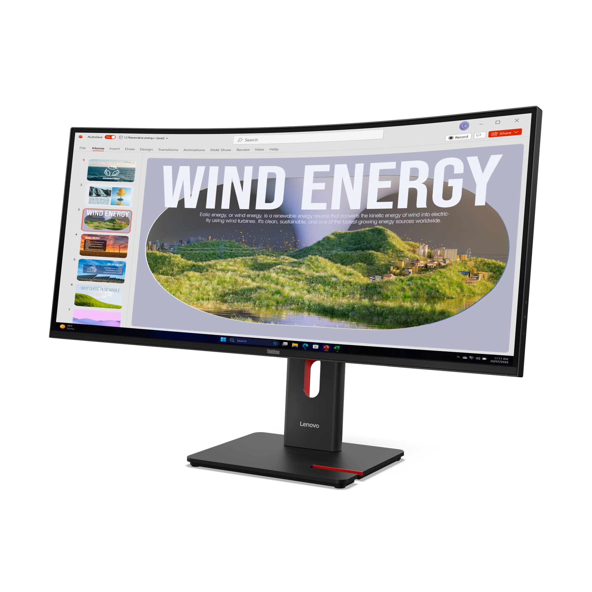 Monitor Lenovo Thinkvision T34WD-40(A253403T0) 34 Monitor-HDMI with ThinkVision® VoIP Stack MC60 Monitor Webcam "64AEZAR1EU" — miniatură
