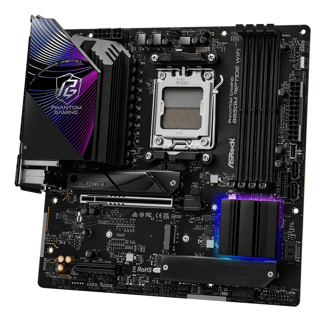 Placa de baza 90-MXBS3-A0UAYZ, AMD B850, mATX "90-MXBS3-A0UAYZ" — miniatură