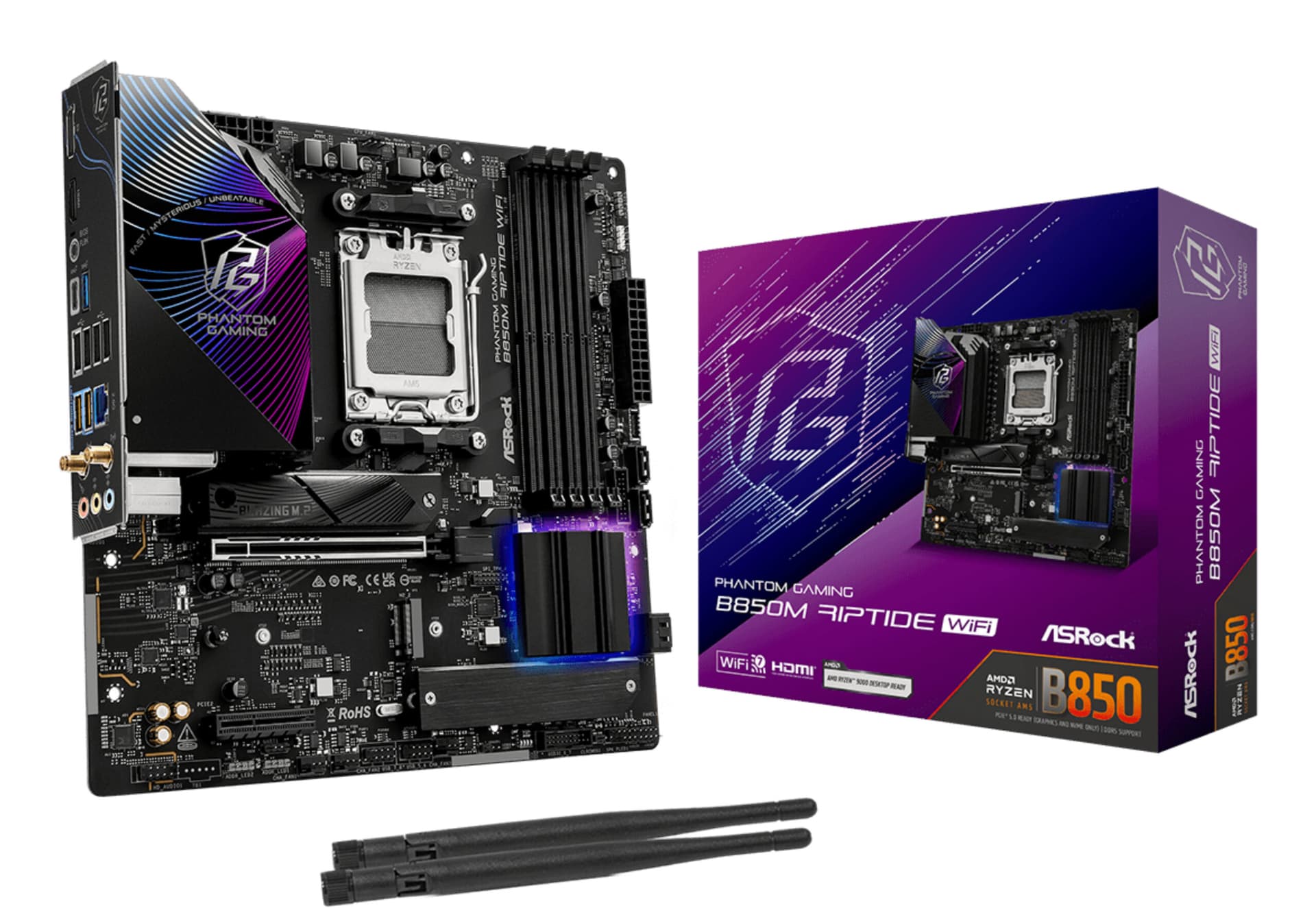 Placa de baza 90-MXBS3-A0UAYZ, AMD B850, mATX "90-MXBS3-A0UAYZ"