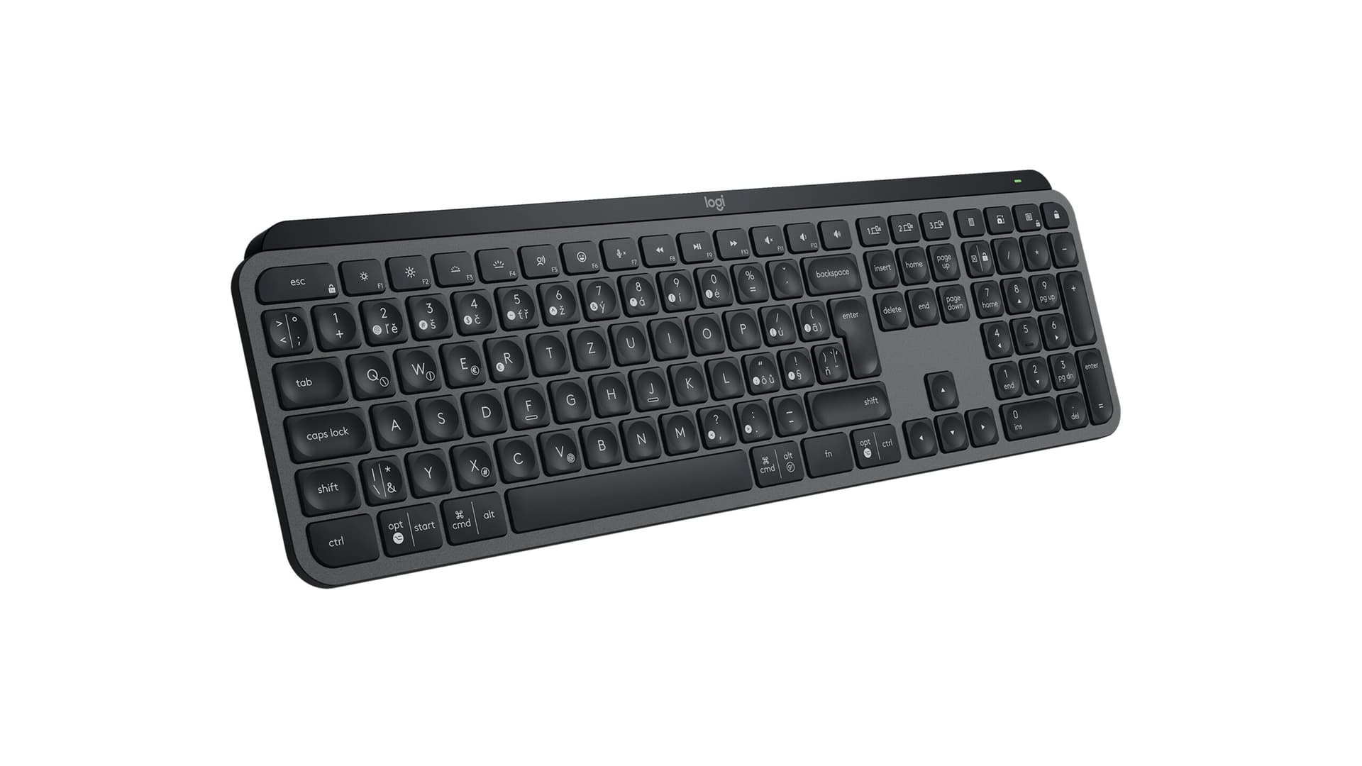 LOGITECH MX Keys S GRAPHITE CZE-SKY BT "920-011590" — miniatură