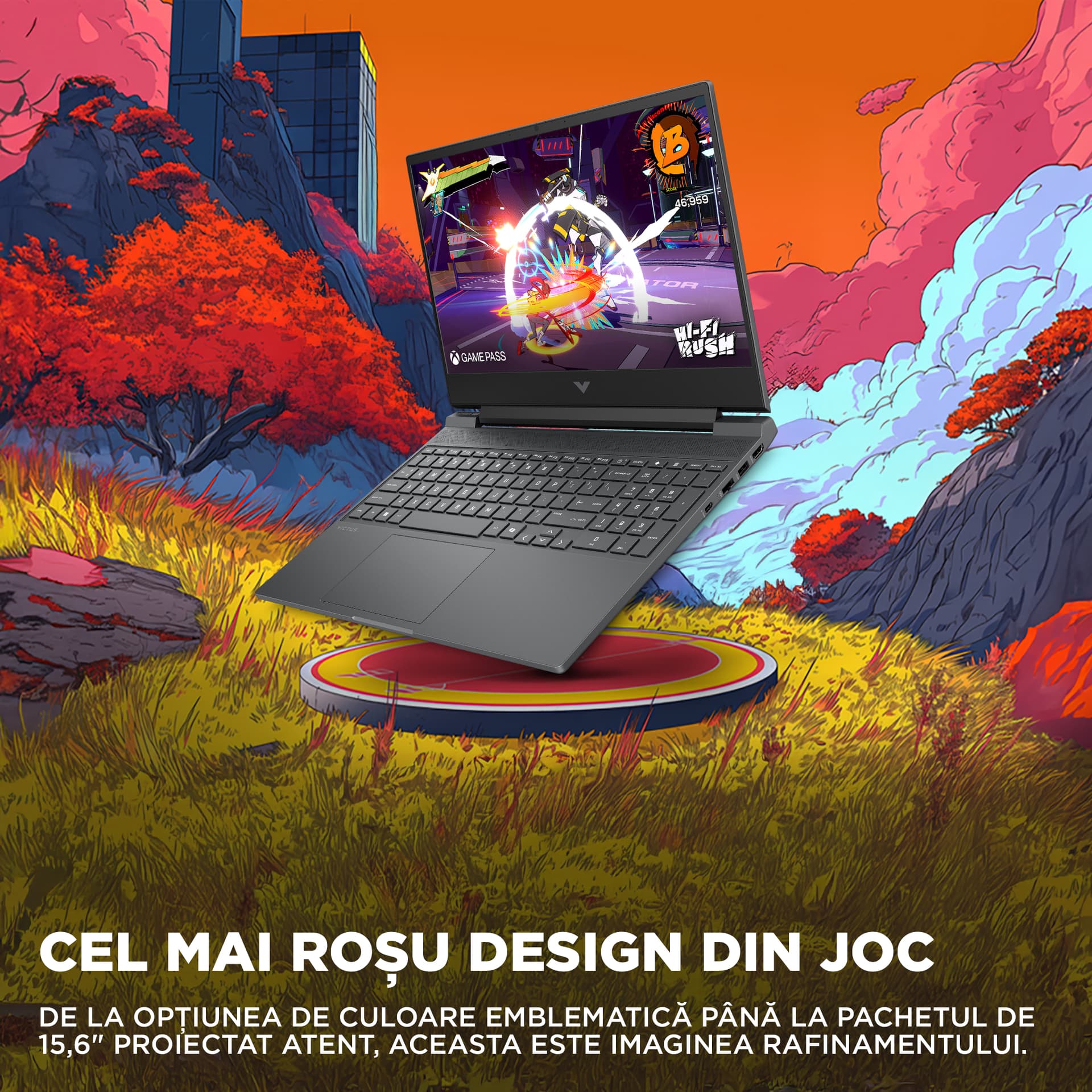 Gaming 15.6 Victus 15-fa2104nn, FHD IPS 144Hz, Procesor Intel® CoreTM i7 14650HX (30M Cache, up to 5.20 GHz), 24GB DDR5, 1TB SSD, GeForce RTX 4050 6GB, Free DOS, Mica Silver "C57CDEA" — miniatură