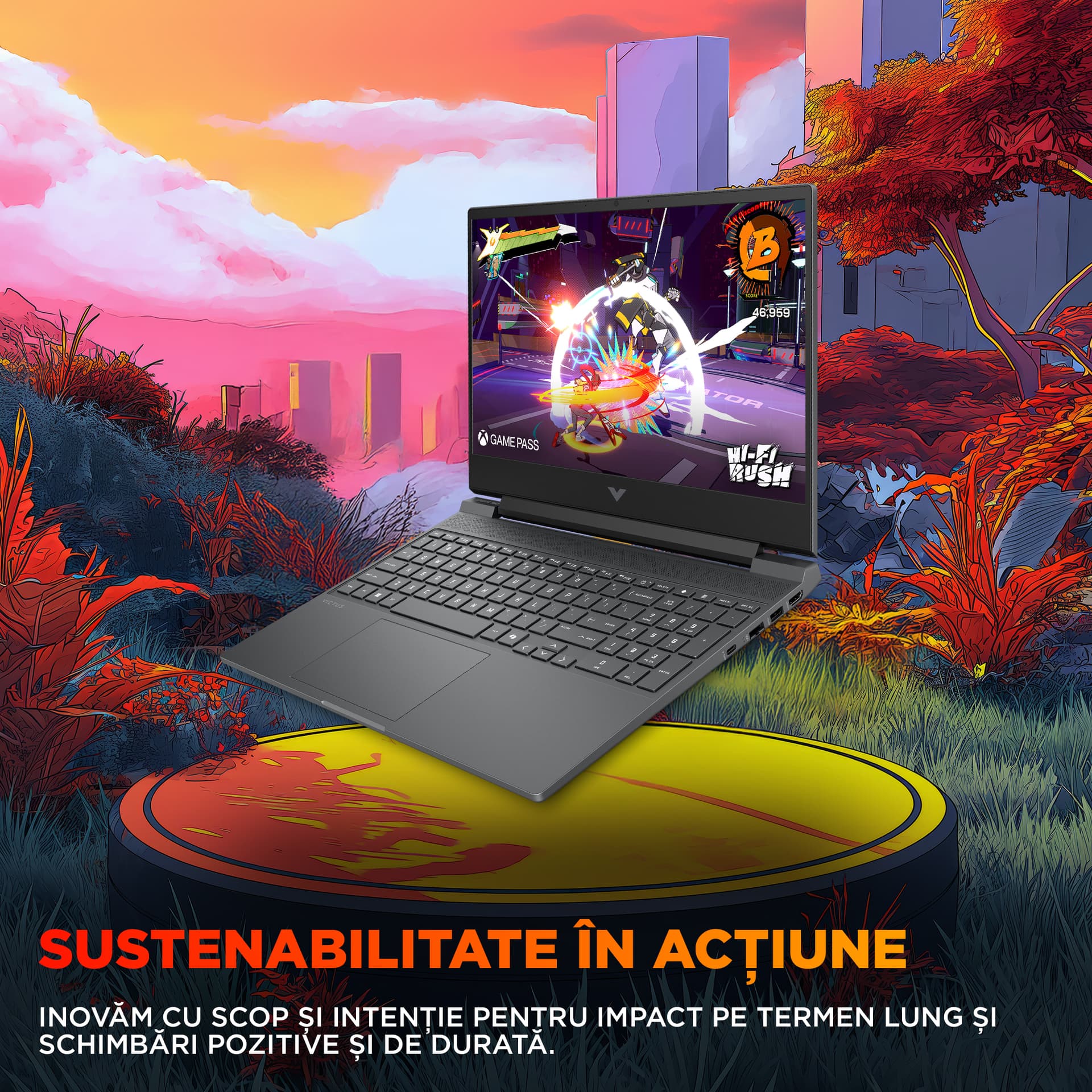 Gaming 15.6 Victus 15-fa2110nn, FHD IPS 144Hz, Procesor Intel® CoreTM i5 14450HX (20M Cache, up to 4.80 GHz), 24GB DDR5, 1TB SSD, GeForce RTX 4050 6GB, Free DOS, Mica Silver "C57E6EA" — miniatură
