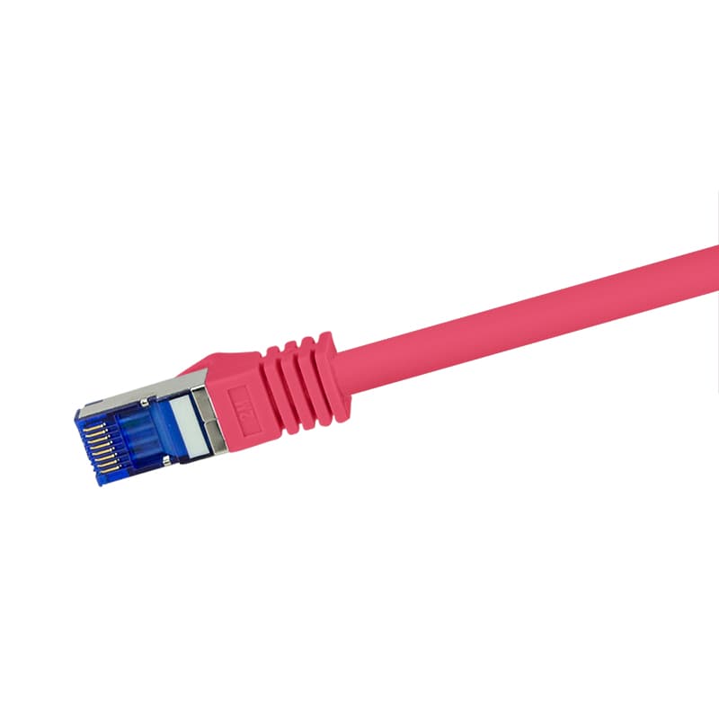 PATCH CORD S/FTP LOGILINK Cat6a, LSZH, Ultraflex, cupru, PoE/PoE+/PoE++, 2 m, rosu, AWG26, dublu ecranat "C6A054S" — miniatură
