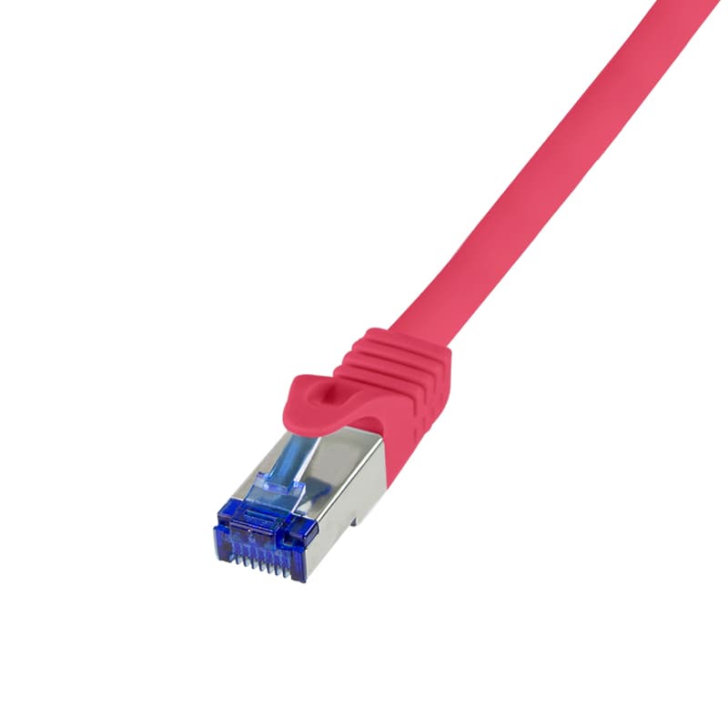 PATCH CORD S/FTP LOGILINK Cat6a, LSZH, Ultraflex, cupru, PoE/PoE+/PoE++, 2 m, rosu, AWG26, dublu ecranat "C6A054S"