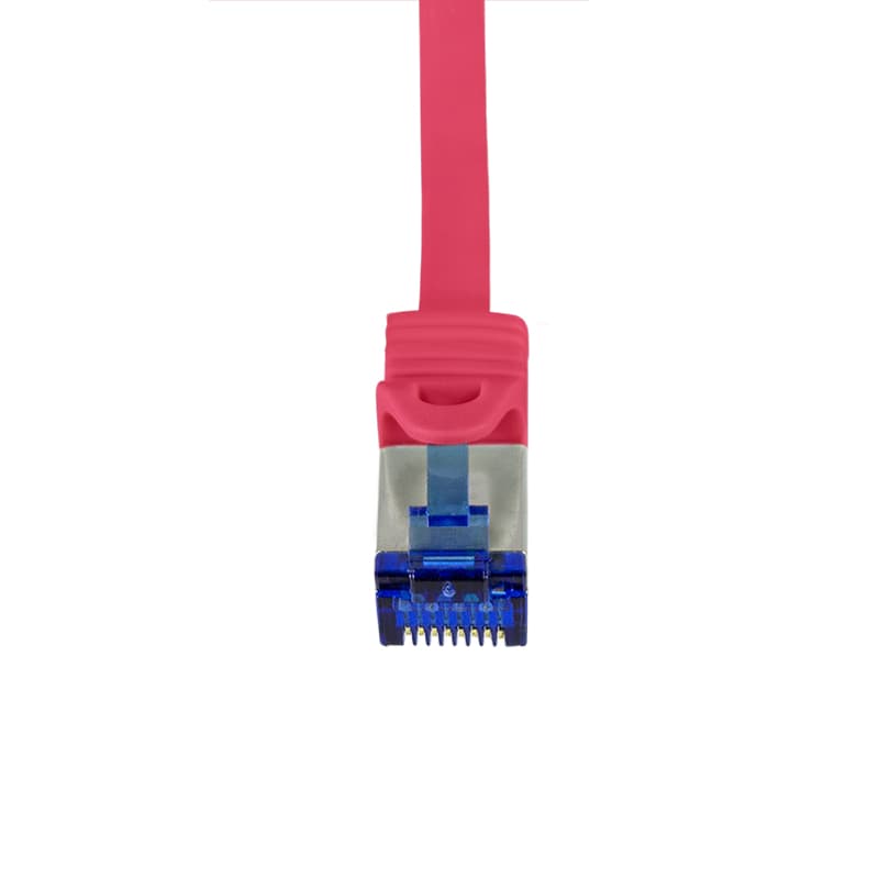 PATCH CORD S/FTP LOGILINK Cat6a, LSZH, Ultraflex, cupru, PoE/PoE+/PoE++, 2 m, rosu, AWG26, dublu ecranat "C6A054S" — miniatură