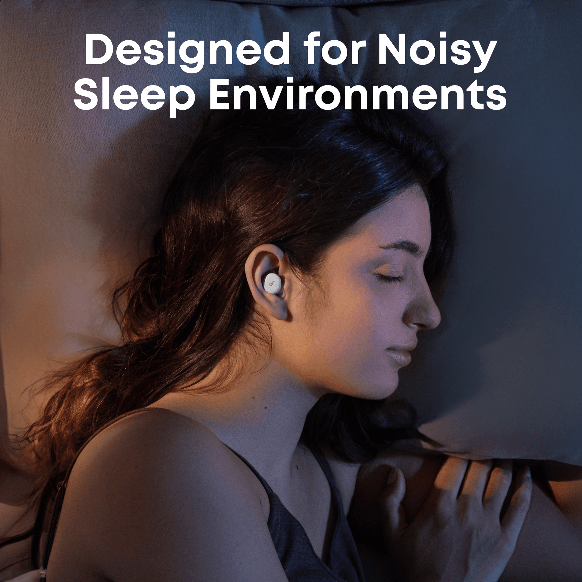 Casti Anker "Soundcore Sleep A30", tip butoni, utilizare multimedia, monitorizare somn, Bluetooth 5.4, USB-C, autonomie pana la 45 ore, ANC si PNC, alb, "D1301G21" - 0194644266028 — miniatură