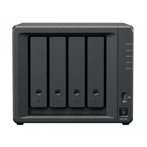 Synology DP340 Data Protection Solution for Endpoints | Desktop | 16GB RAM | AMD R1600 2 core CPU | 4x 8TB HDD RAID 5 + 2x 400G SSD RAID 1 included | Software Configurations: OS "DP340"