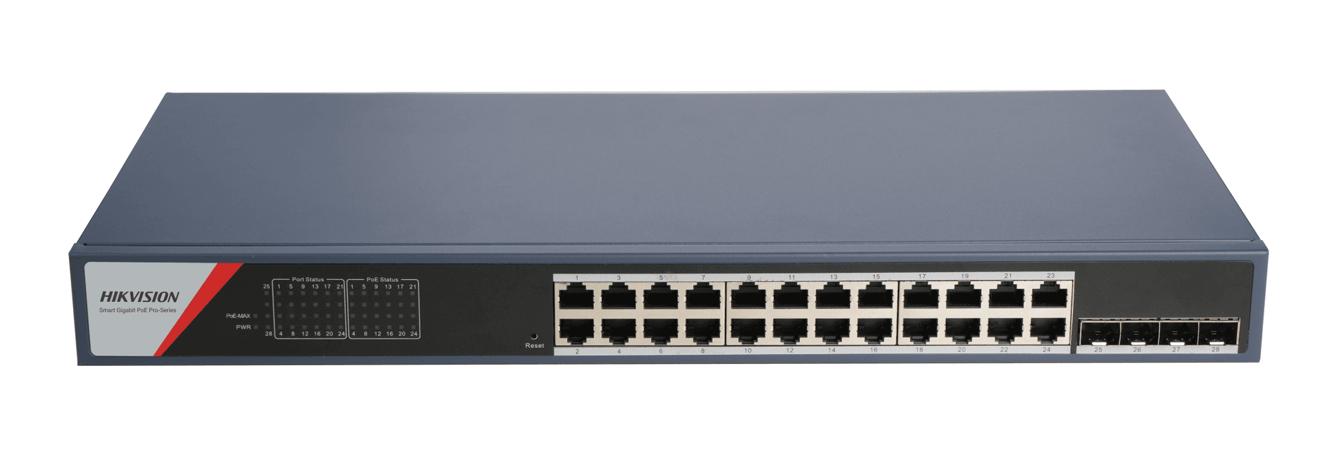 HK SWITCH POE 24 PORTURI SMART MANAGED "DS-3E1528P-SI-24P4F"
