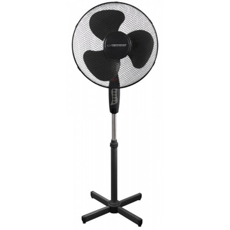 Ventilator cu picior Esperanza Hurricane EHF001KK diametru 40cm 50W Negru "EHF001KK"