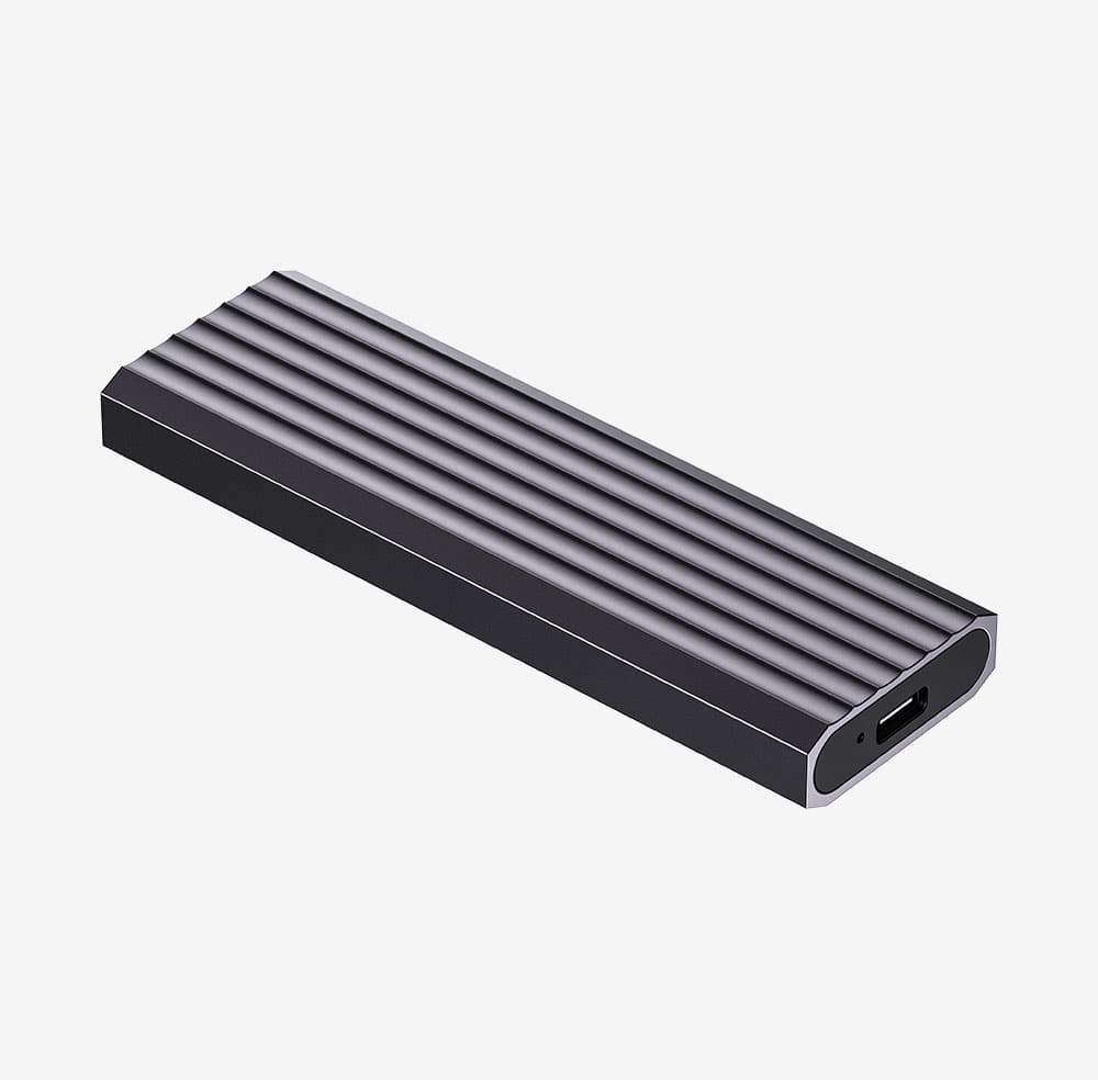 RACK extern Hiksemi, pt SSD M.2 NVME compatib cu form factor 2280/2260/2242/2230,interfata PC USB-C gen3.2, metalic, lung cab 15cm, negru "HS-HUB-MDC1" — miniatură