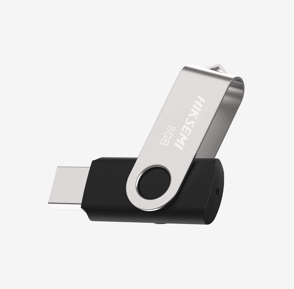MEMORIE USB 3.0 HIKSEMI 16 GB, capac metalic, carcasa plastic, negru, "HS-USB-M200S/16G/U3" — miniatură