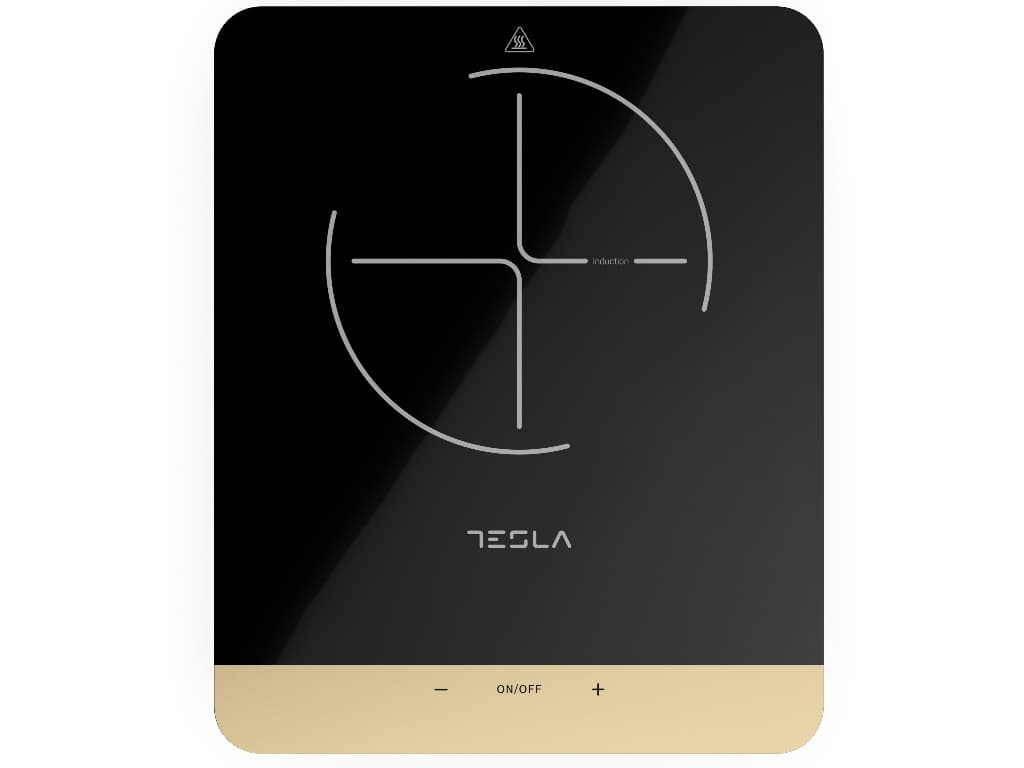 Plita portabila cu inductie Tesla IC401B, 2000W25x25cm, 8 niveluri putere, Negru "IC401B" — miniatură