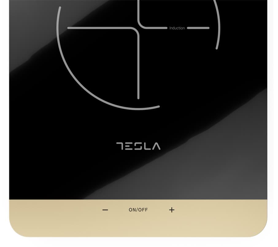 Plita portabila cu inductie Tesla IC401B, 2000W25x25cm, 8 niveluri putere, Negru "IC401B" — miniatură