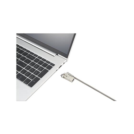 CABLU securitate KENSINGTON pt. notebook slot Nano, cheie standard, compatibil cu slot slim nano,1.8m, cablu otel carbon, 5mm, permite pivotare si rotire cablu, "NanoSaver" "K60630WW" — miniatură