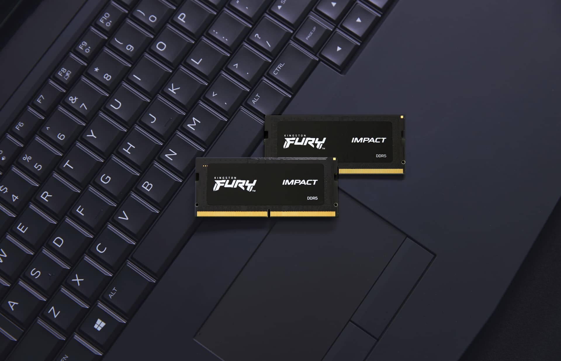 Memorii laptop SO-DIMM Kingston Fury Impact, 32GB, DDR5-6400MHz, CL38 "KF564S38IBK2-32" — miniatură