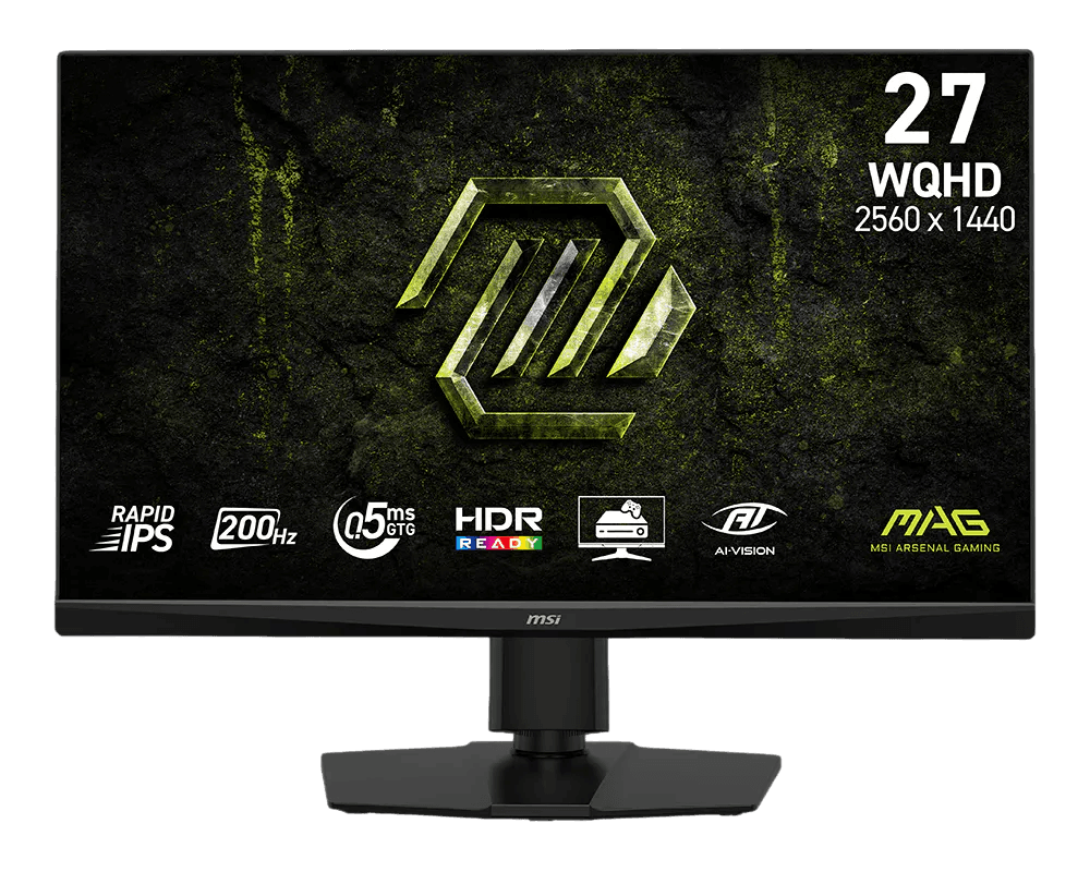 Monitor MSI MAG 272QPF E20, 27", Rapid IPS, WQHD, 2560x1440, HDMI, DisplayPort, NVIDIA G-SYNC Compatible, AMD FreeSync Premium, Pivot, 200Hz 0.5ms, Negru "MAG 272QPF E20"