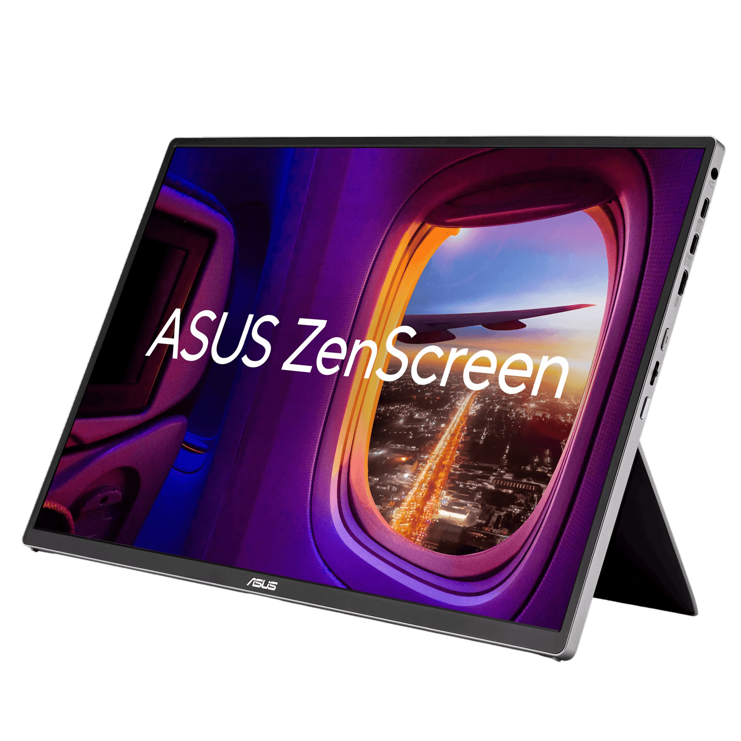 Monitor Asus ZenScreen MQ16FC, 16", OLED, WUXGA, 1920 x 1200, USB Type-C, mini-HDMI, 16:10, Auto Rotation, 1ms, Negru, 90LM0CNV-B01N71 "MQ16FC" — miniatură