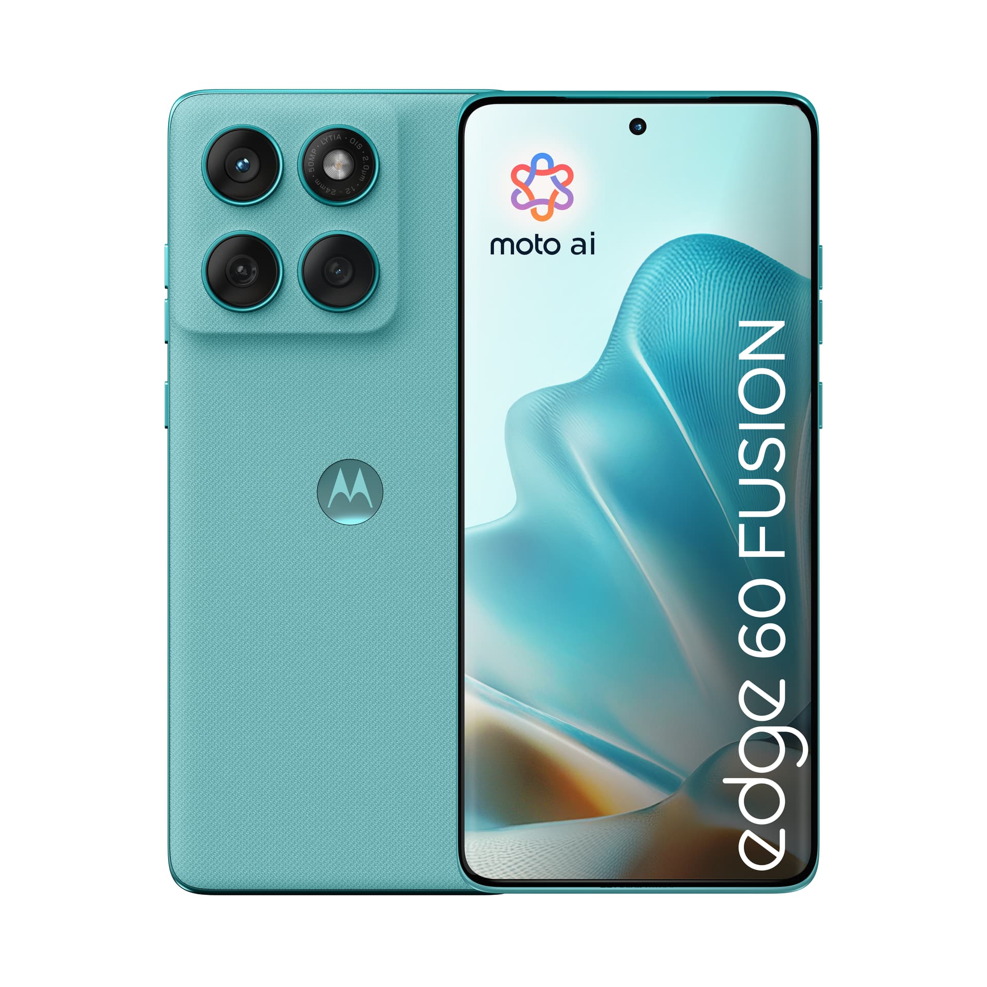Telefon Mobil Motorola Edge 60 Fusion, Procesor Mediatek Dimensity 7300, P-OLED 6.67", 8GB RAM, 256GB Flash, Camera Dubla 50 + 13 MP, Wi-Fi, 5G, Dual Sim, Android (Albastru deschis) "PB7E0035PL" — miniatură
