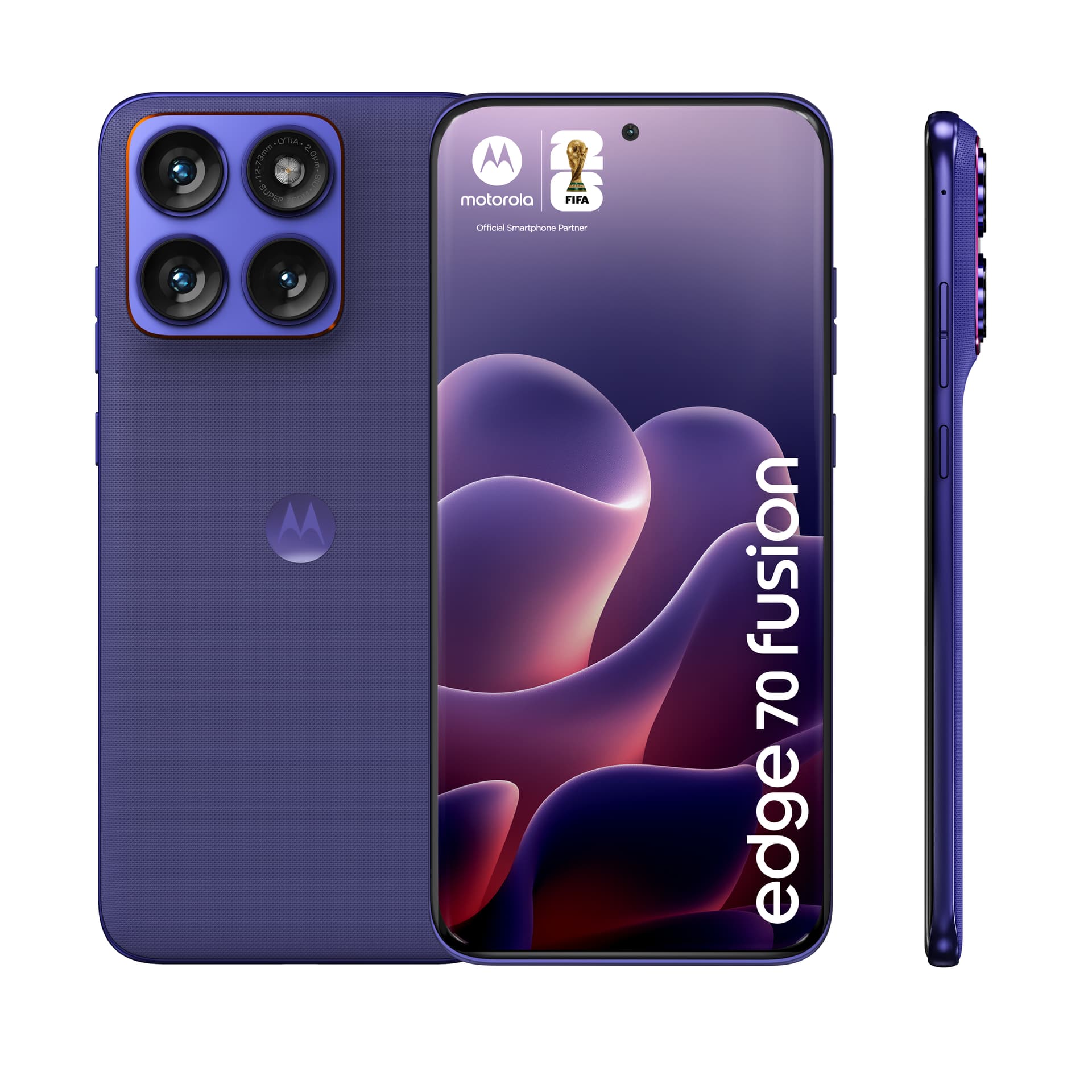 Smartphone edge 70 fusion 256GB 12GB RAM 5G Dual SIM Pantone Orient Blue "PBBE0052PL" — miniatură