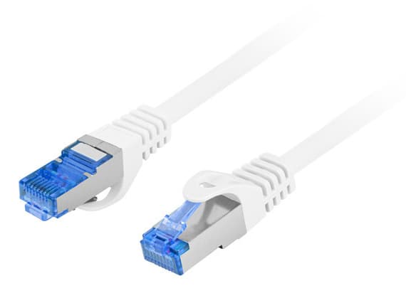 PATCHCORD CAT.6A S/FTP LSZH CCA 2M WHITE "PCF6A-10CC-0200-W"