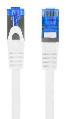 PATCHCORD CAT.6A S/FTP LSZH CCA 2M WHITE "PCF6A-10CC-0200-W" — miniatură