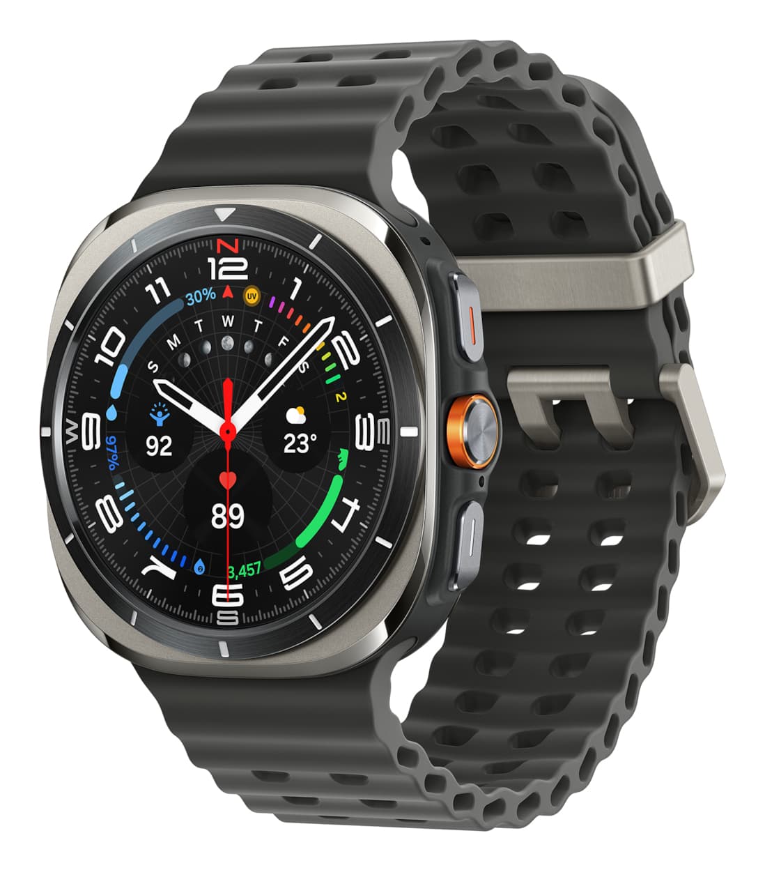 Smartwatch Samsung Galaxy Watch Ultra (2025), 47mm, LTE, Ecran AMOLED 1.5", Bluetooth, Wi-Fi, NFC, 2GB RAM, 64GB Flash, Wear OS, 10 ATM (Argintiu) "SM-L705FZS2XEF"