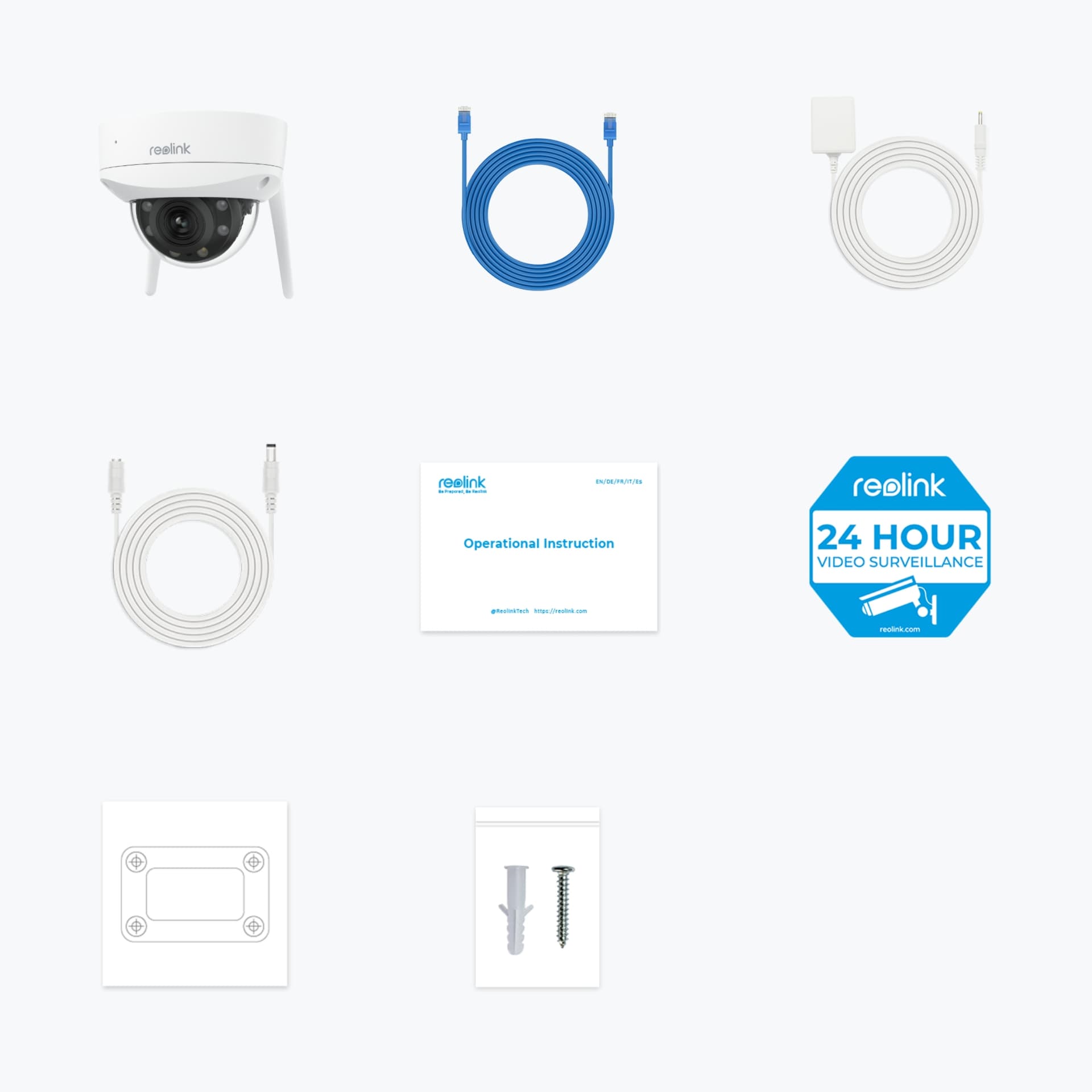 Camera supraveghere exterior Dome wireless WiFi 6 Reolink FullColor W437, 4K, Lumina alba / IR 30m, 2.7-13.5 mm, microfon si difuzor, slot card, vizualizare de pe telefon "WC843WAD4K01" — miniatură