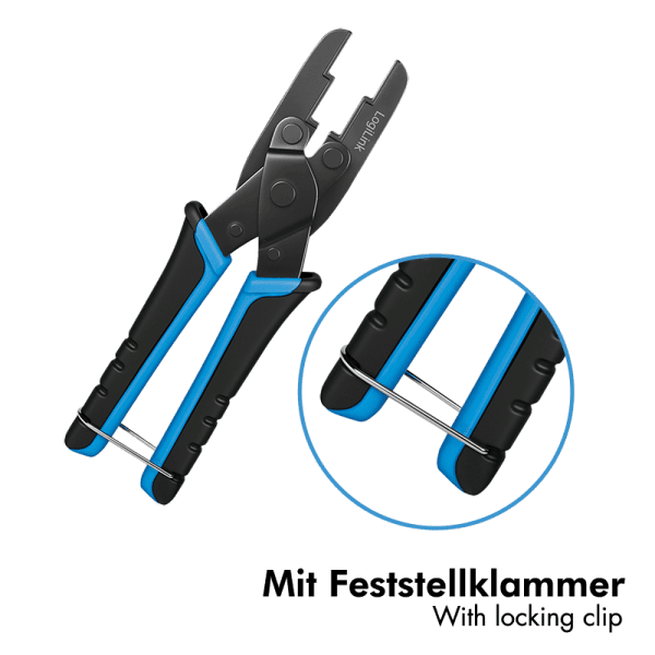 CLESTE sertizare mufe, LOGILINK, functii: sertizare mufe + inchidere mufe, RJ45 Keystone. "WZ0081" — miniatură