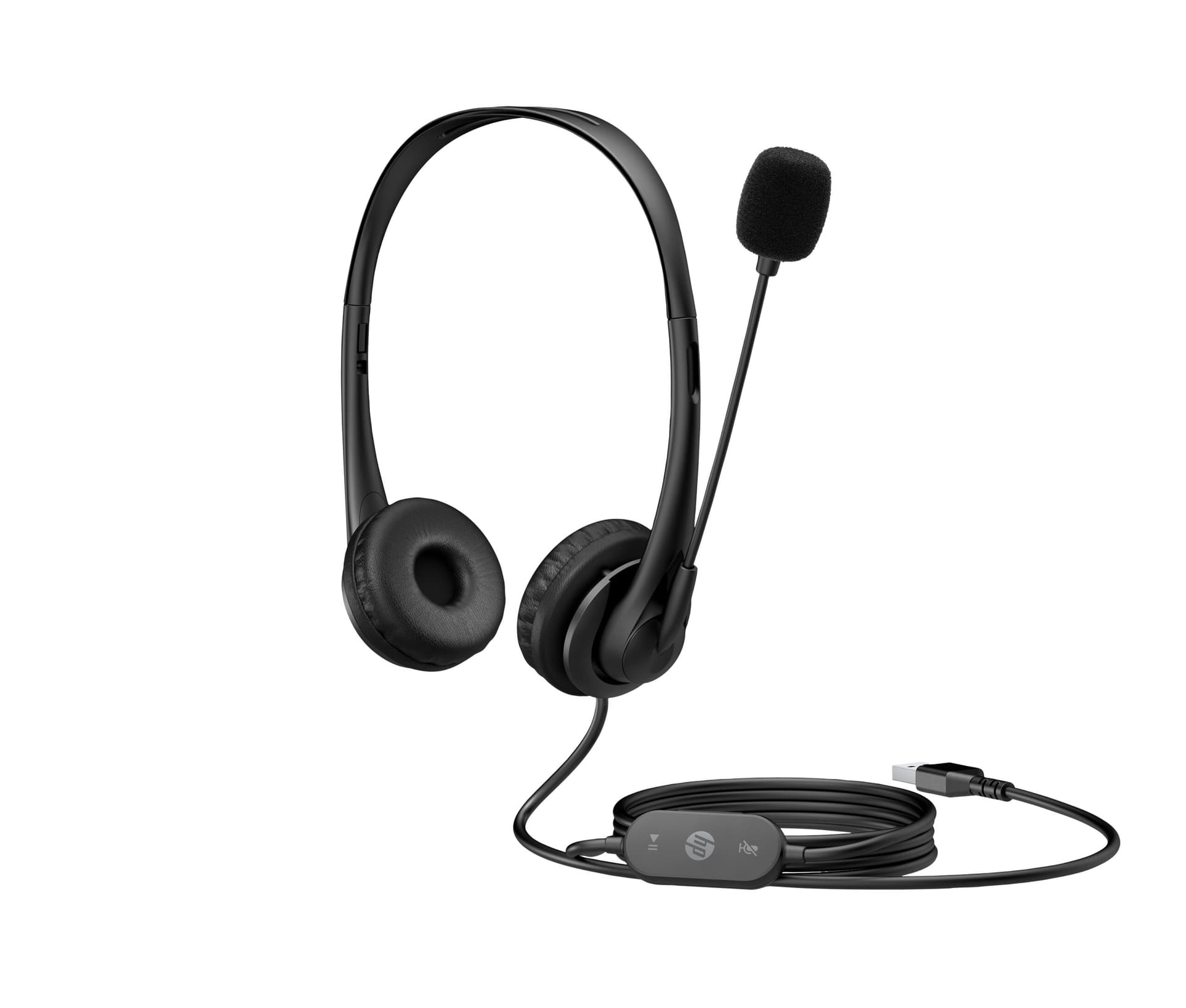Casti HP G2, USB (Negru) "428H5AA" — miniatură