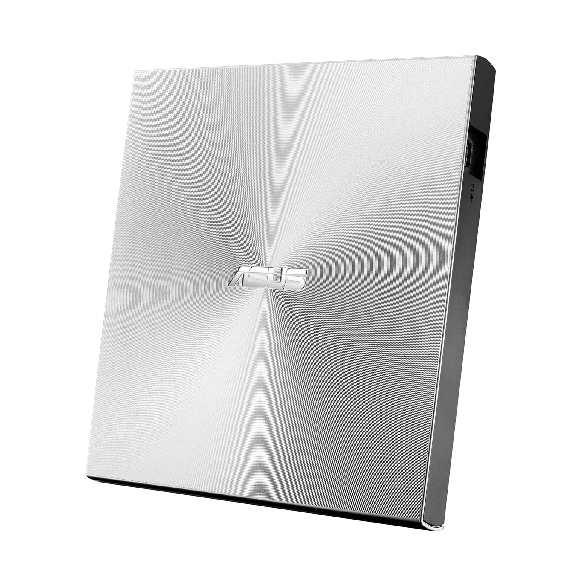 DVD writer extern ASUS ZenDrive U8M, 8X, ultra-subtire 13.9mm, suport M-DISC, USB tip C, compatibil Windows si Mac OS, Nero BackItUp, E-Green, Argintiu "90DD0292-M29000" — miniatură