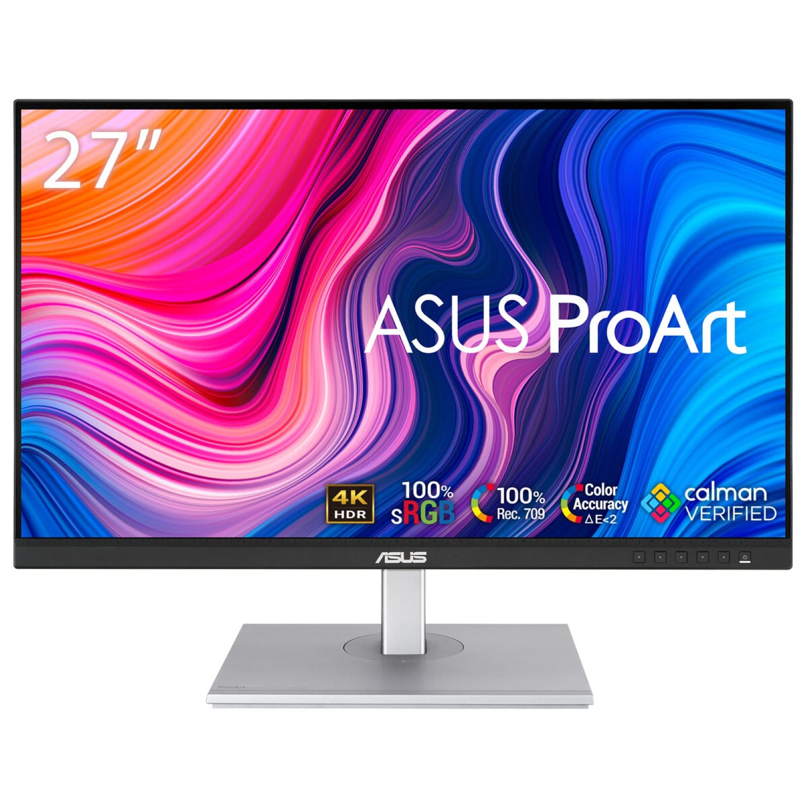Monitor IPS LED ASUS ProArt Display 27" PA279CV, 4K UHD (3840 x 2160), HDMI, DisplayPort, Boxe, Pivot (Negru/Argintiu) "90LM06M1-B01170"