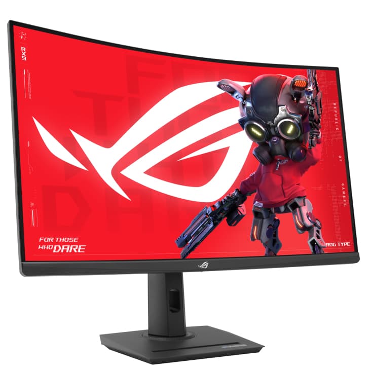 Monitor Gaming VA LED ASUS ROG Strix 31.5" XG32WCS, WQHD (2560 x 1440), HDMI, DisplayPort, Ecran curbat, 180 Hz, 1 ms (Negru) "90LM0AC0-B01970" — miniatură