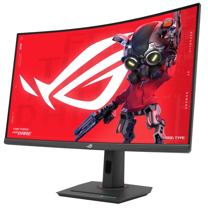 Monitor Gaming VA LED ASUS ROG Strix 31.5" XG32WCS, WQHD (2560 x 1440), HDMI, DisplayPort, Ecran curbat, 180 Hz, 1 ms (Negru) "90LM0AC0-B01970" — miniatură