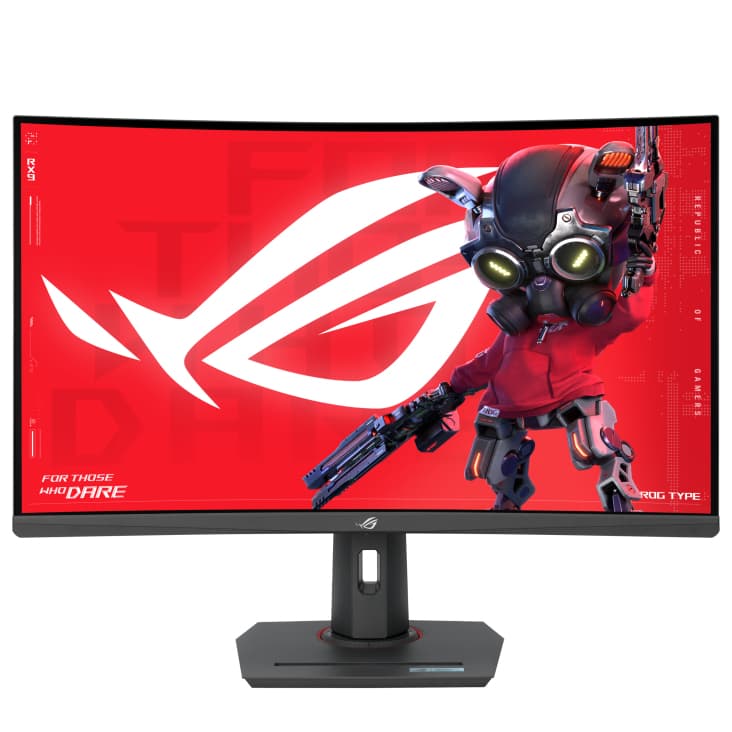 Monitor Gaming VA LED ASUS ROG Strix 31.5" XG32WCS, WQHD (2560 x 1440), HDMI, DisplayPort, Ecran curbat, 180 Hz, 1 ms (Negru) "90LM0AC0-B01970" — miniatură