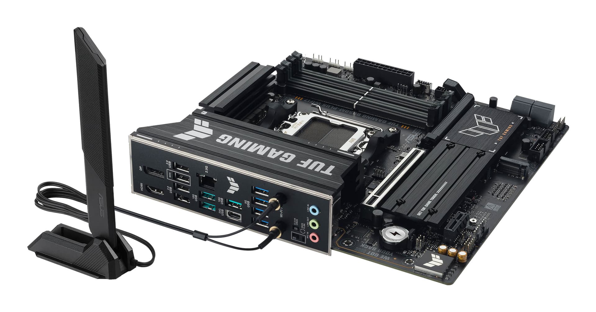 Placa de baza ASUS TUF GAMING B850M-PLUS WIFI7, AMD B850, AM5, DDR5, mATX "90MB1MU0-M0EAY0" — miniatură