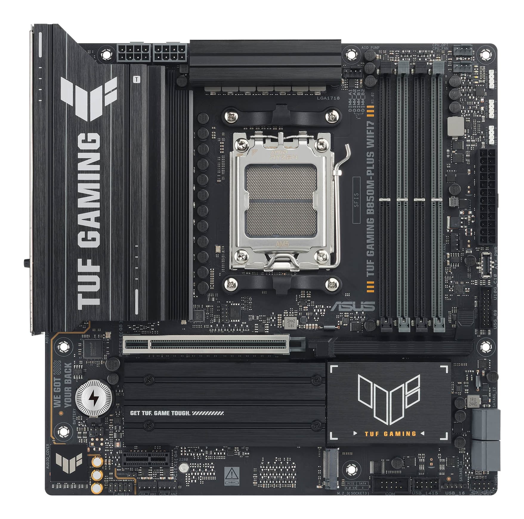 Placa de baza ASUS TUF GAMING B850M-PLUS WIFI7, AMD B850, AM5, DDR5, mATX "90MB1MU0-M0EAY0"