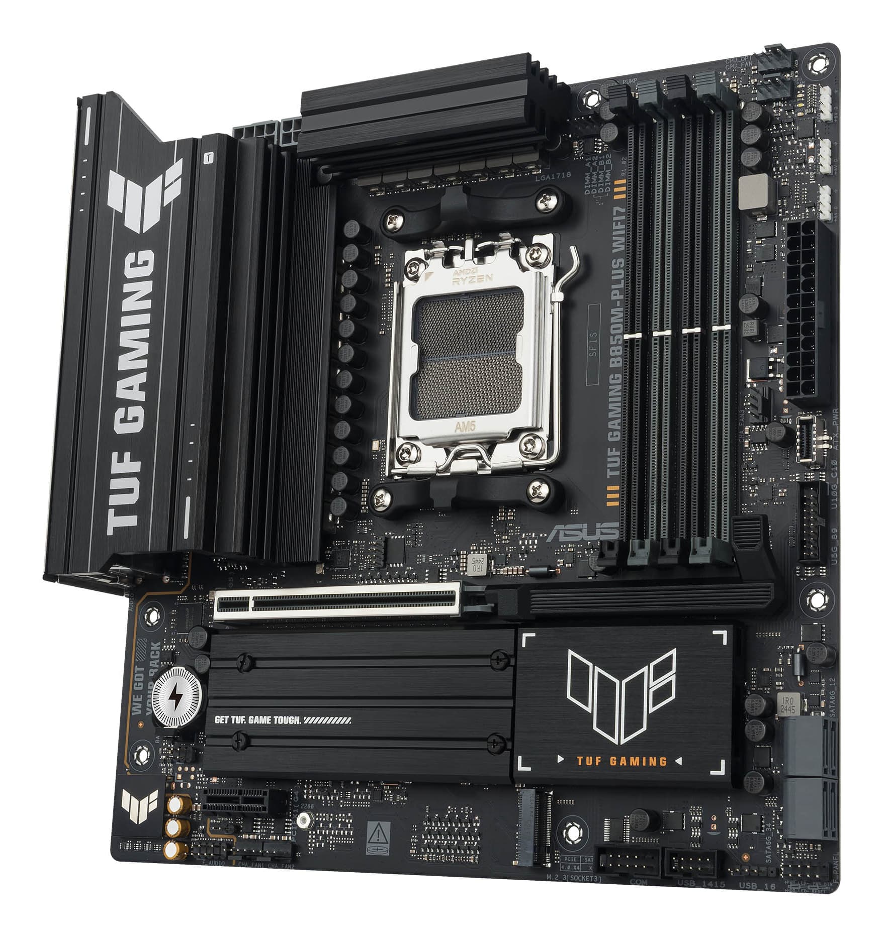 Placa de baza ASUS TUF GAMING B850M-PLUS WIFI7, AMD B850, AM5, DDR5, mATX "90MB1MU0-M0EAY0" — miniatură