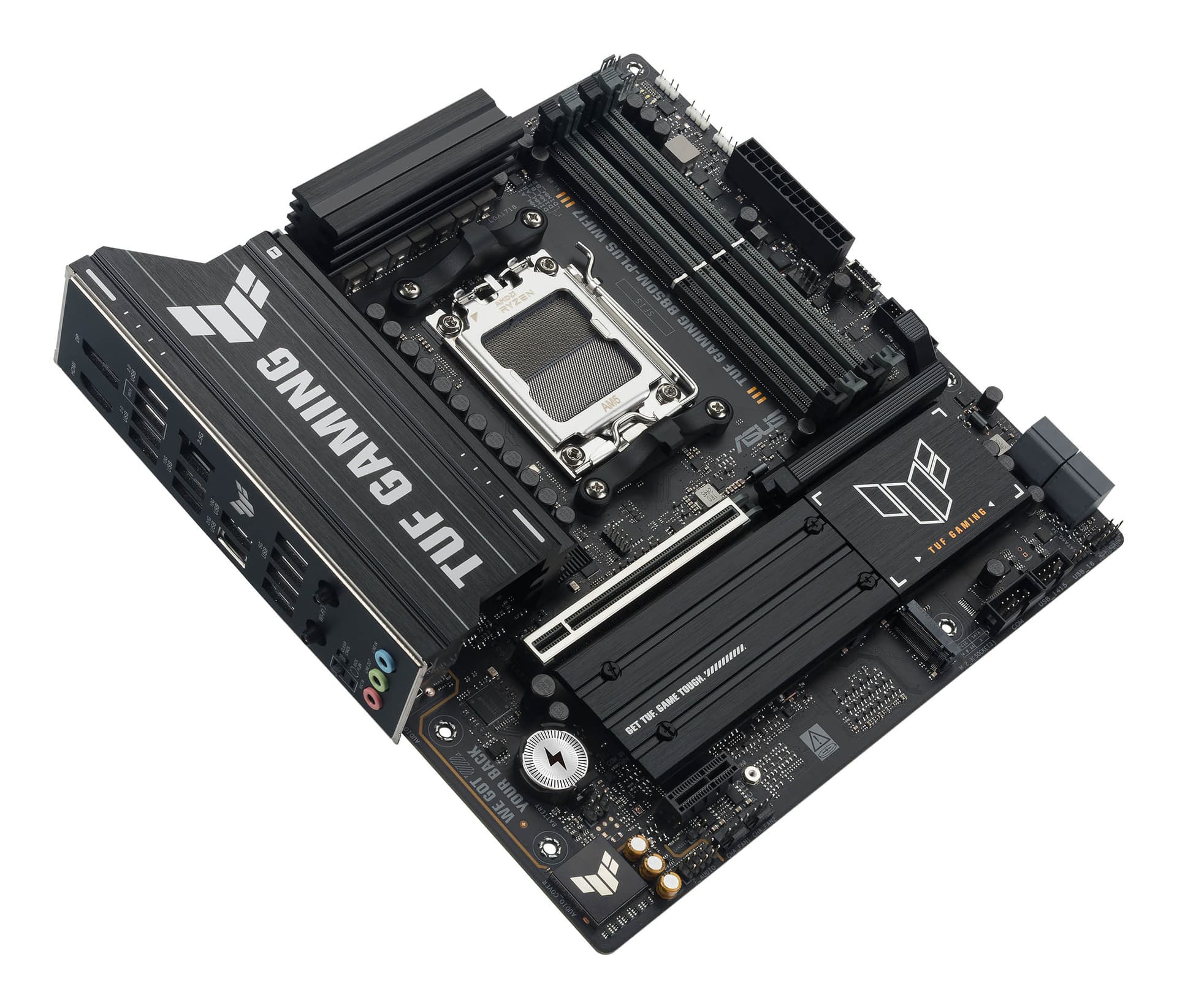 Placa de baza ASUS TUF GAMING B850M-PLUS WIFI7, AMD B850, AM5, DDR5, mATX "90MB1MU0-M0EAY0" — miniatură