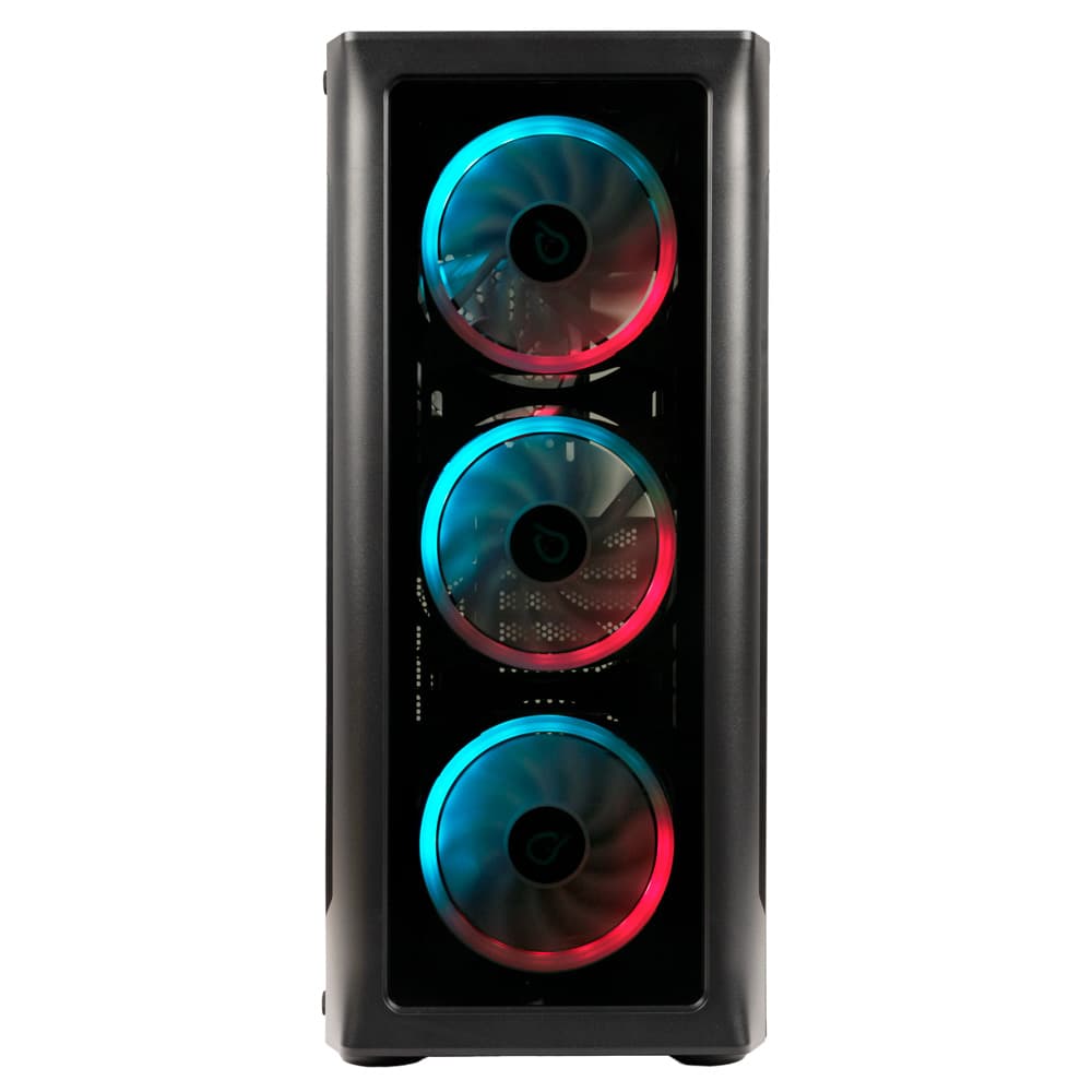 CARCASA SPACER - gaming, Middle Tower, ATX, "SHIELD", fara sursa, sticla securizata, fara ventilatoare, USB 3.0 x 1, USB 2.0 x 2, HD-AUdio, Jack 3.5mm x 2 ,"SPCS-GC-SHIELD-NF" — miniatură